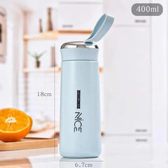 Glass Water Bottle with Plastic Cover & Lid | Durable, Eco-Friendly, and Stylish Bottle for Travel, Office, and Gym Use