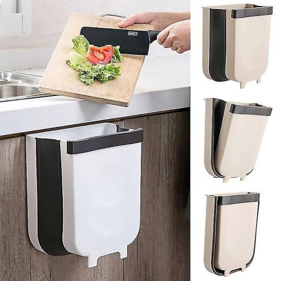 Foldable Kitchen Dust Bin | Portable & Space-Saving Trash Can for Home | Easy to Store and Durable