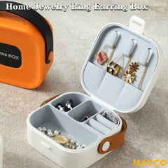 Silicone Jewelry Organizer Mini Box | Premium Compact Case for Rings, Earrings & Necklaces