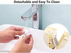 Fancy Toothpaste Holder with Manual Dispenser for Bathroom | Wall-Mounted Toothbrush Organizer